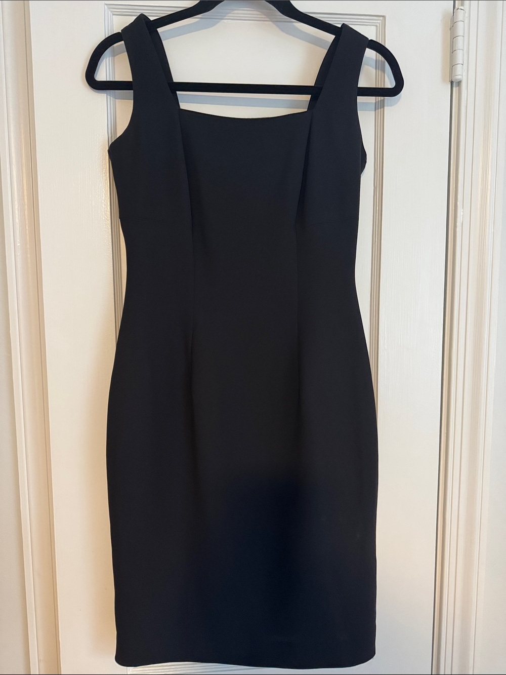 Elegant Black Midi Sheath Dress